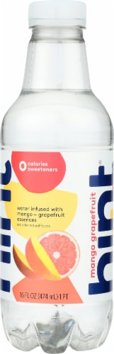 Hint® Mango Grapefruit Flavored Bottled Water Perspective: left
