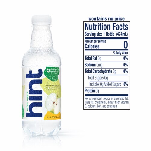 Hint® Crisp Apple Flavored Bottled Water Perspective: left
