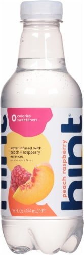 Hint® Peach Raspberry Infused Water Bottle Perspective: left