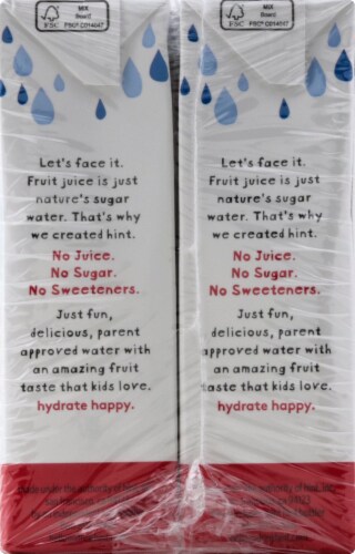 Hint® Cherry Flavored Bottled Water Perspective: left