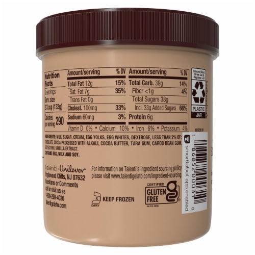 Talenti Belgian Chocolate Gelato Perspective: left