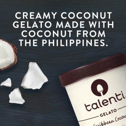 Talenti Caribbean Coconut Gelato Pint Perspective: left