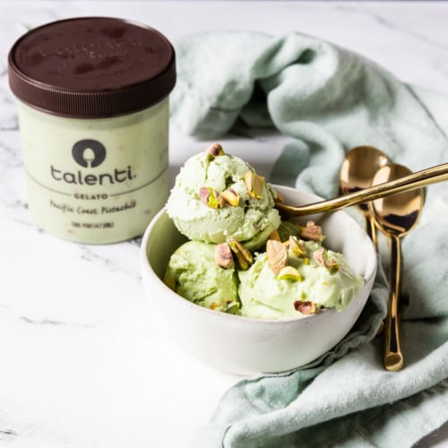 Talenti Pacific Coast Pistachio Gelato Pint Perspective: left
