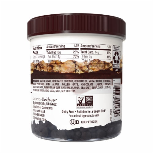 Talenti Non-Dairy Sorbetto Layers Coconut Chocolate Cookie Ice Cream Perspective: left