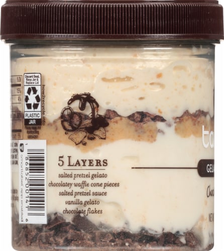 Talenti® Gelato Layers Brownie Pretzel Crunch Ice Cream Perspective: left