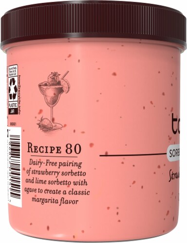 Talenti® Sorbetto Pairings Dairy-Free Strawberry Margarita Perspective: left