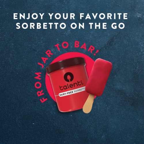 Talenti® Roman Raspberry Mini Sorbetto Bars Perspective: left