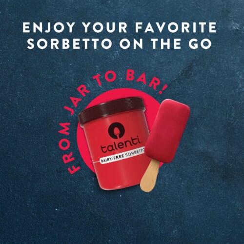 Talenti Roman Raspberry Mini Sorbetto Bars Perspective: left