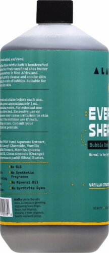 Alaffia  Everyday Shea® Moisturizing Bubble Bath Vanilla Citrus Mint Perspective: left