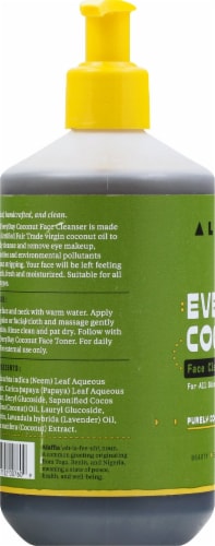 Alaffia Everyday Coconut & Neem Cleansing Face Wash Perspective: left