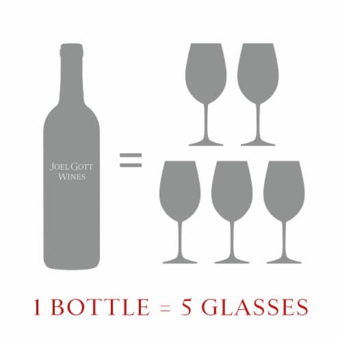 Joel Gott 815 Cabernet Sauvignon Red Wine Bottle Perspective: left