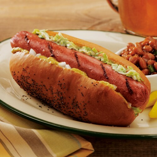 Kansas City Steak Beef Hot Dogs (Approximate Delivery is 3 - 8 Days) Perspective: left