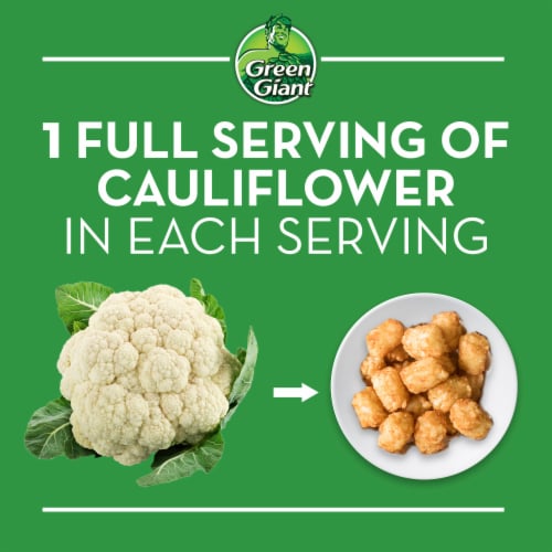 Green Giant Cauliflower Veggie Tots Perspective: left