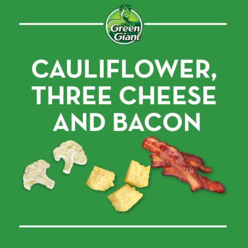Green Giant Cauliflower Three Cheese with Bacon Veggie Rings Perspective: left
