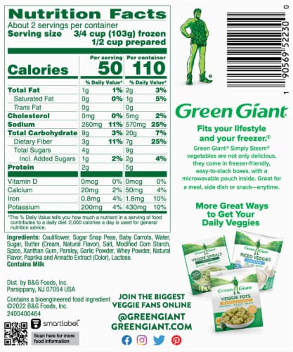 Green Giant Lightly Sauced Baby Vegetable Medley Perspective: left