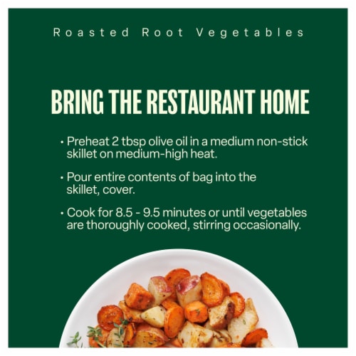 Green Giant Restaurant Style Roasted Root Vegetables with Garlic & Thyme Perspective: left