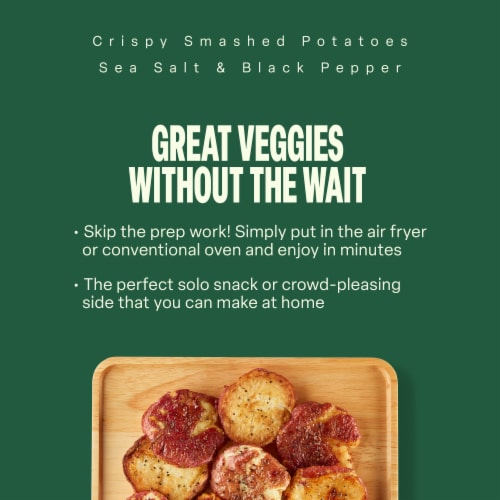 Green Giant Smashed Crispy Sea Salt & Black Pepper Potatoes Perspective: left