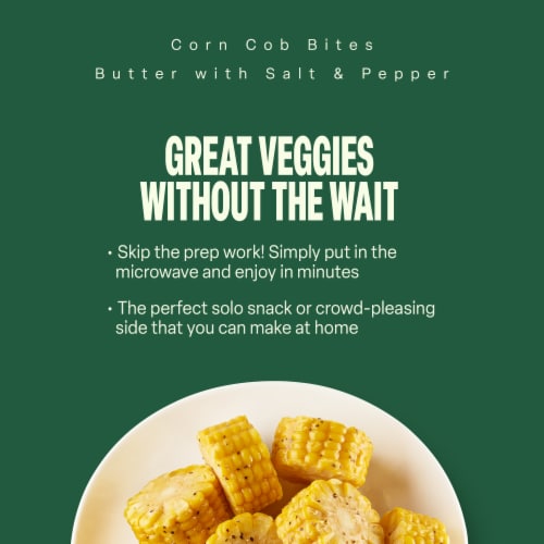 Green Giant Butter with Salt & Pepper Corn Cob Bites Perspective: left