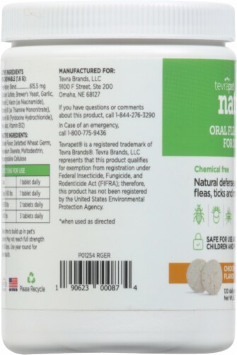 Tevrapet Natural Chew Flea & Tick Chew Perspective: left