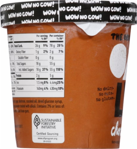 Oatly Dairy Free Chocolate Frozen Dessert Pint Perspective: left
