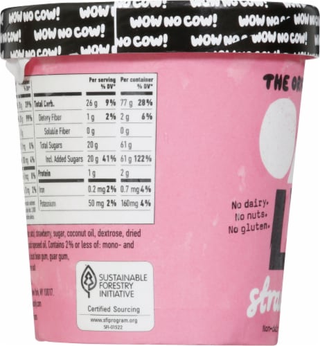 Oatly Gluten Free Vegan Strawberry Non-Dairy Frozen Dessert Perspective: left