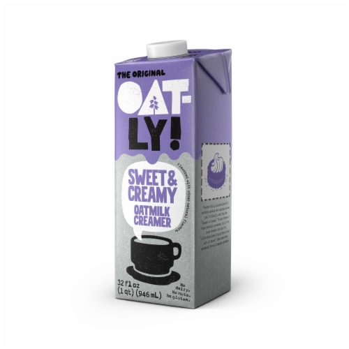 Oatly Sweet & Creamy Oatmilk Creamer Perspective: left