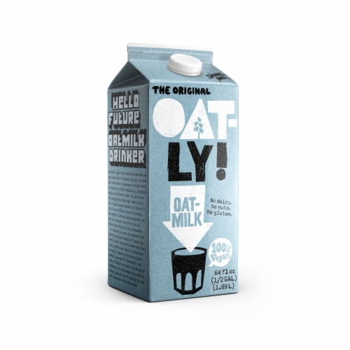 Oatly Dairy Free Original Oatmilk Perspective: left