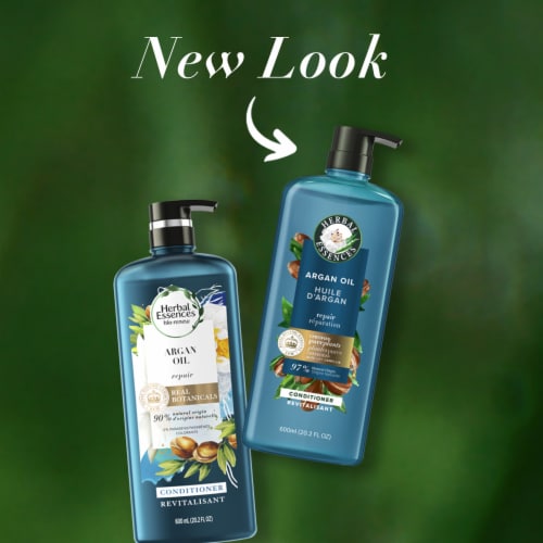 Herbal Essences Argan Oil Conditioner with Camellia Oil and Aloe Vera for all Hair Types Perspective: left