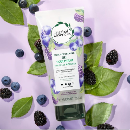 Herbal Essences Curl Scrunching Hair Spray Gel, 24-hour Hold and Frizz Control Perspective: left