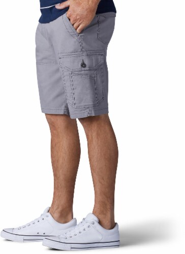 Lee Men's Extreme Motion Swope Shorts - Silver Perspective: left