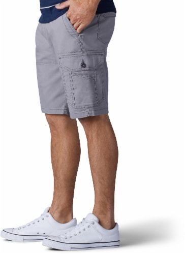 Lee Men's Extreme Motion Swope Shorts - Silver Perspective: left
