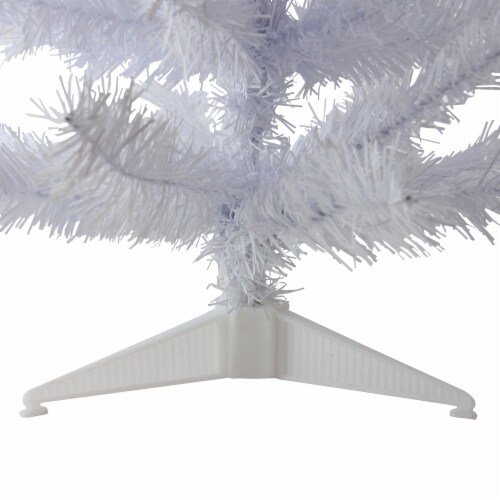 Northlight 24 White Balsam Pine Mini Artificial Christmas Tree - Unlit Perspective: left