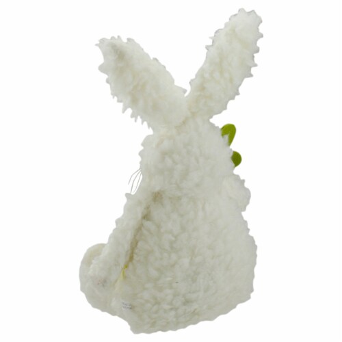 Northlight Plush Easter Bunny Rabbit with Carrot Spring Decoration - 14 Perspective: left