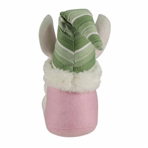 Northlight 13  Pink and Green Girl Easter Bunny Gnome Perspective: left