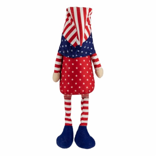 Northlight 17.75  Sitting Patriotic Boy 4th of July Gnome Perspective: left