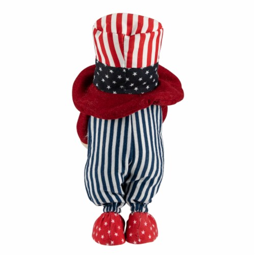 Northlight 12.25 Patriotic Heart 4th of July Americana Gnome Perspective: left