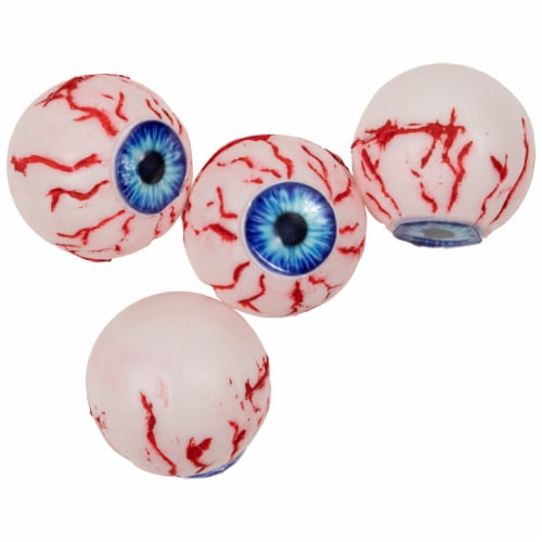 Northlight Set of 4 Bloodshot Eyeballs Halloween Decorations 2 Perspective: left