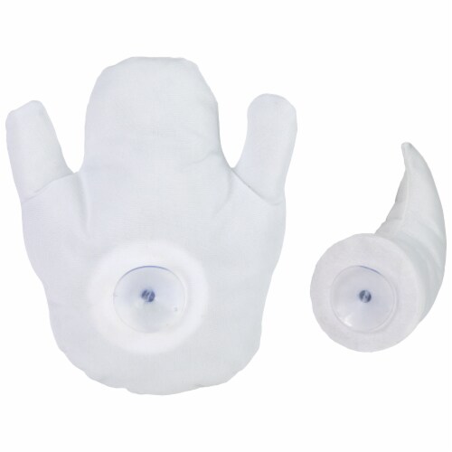 Northlight 10 Ghastly Ghost 3-D Halloween Window Decoration Perspective: left