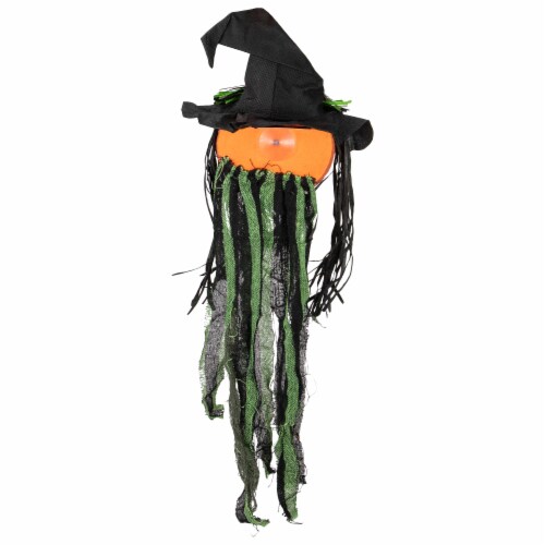 Northlight Creepy Jack-O-Lantern 3-D Halloween Window Decoration Perspective: left