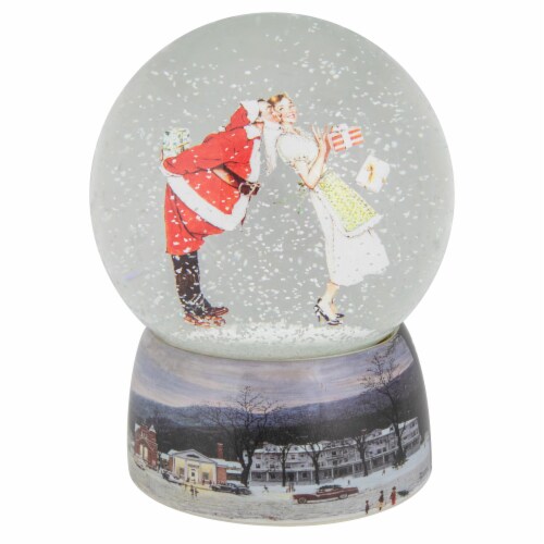 Northlight 6.5 Norman Rockwell 'Christmas Surprise' Snow Globe Perspective: left