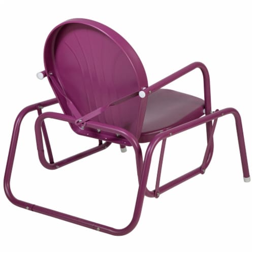 Northlight Outdoor Retro Metal Tulip Glider Patio Chair Purple 11 each Fred Meyer
