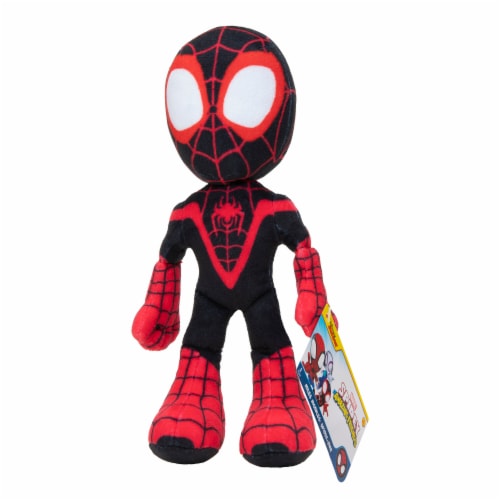 Jazwares Spidey & Friends Miles Morales Spider Man Plush 8" Perspective: left