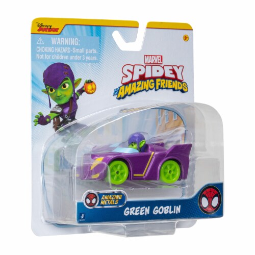 Disney Junior Marvel Spidey Die-Cast Vehicle Green Goblin Perspective: left