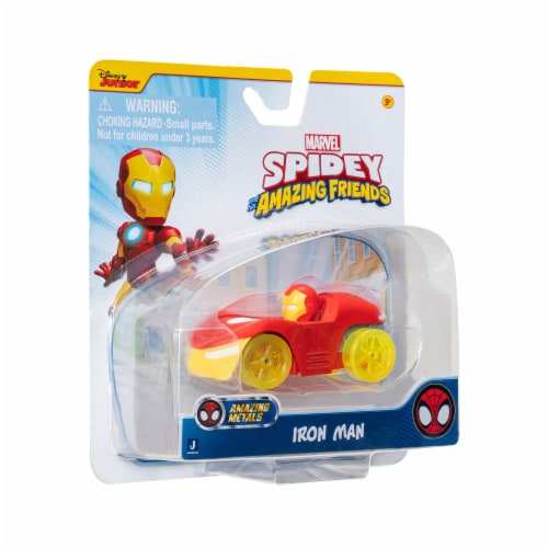 Disney Junior Marvel Spidey Die-Cast Vehicle Iron Man Perspective: left