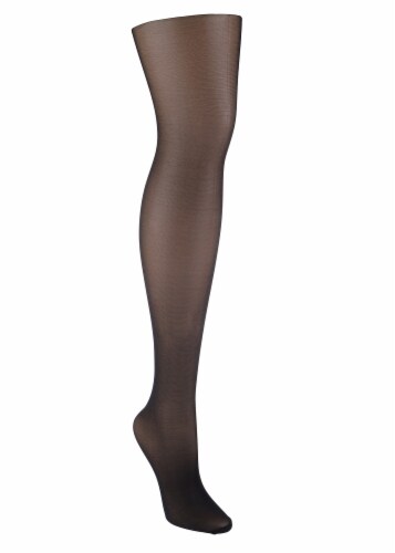 Ellen Tracy® Control Top Sheer Tights - Black Perspective: left
