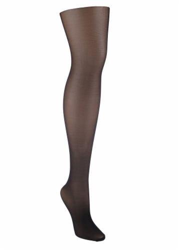 Ellen Tracy® Control Top Sheer Tights - Black Perspective: left