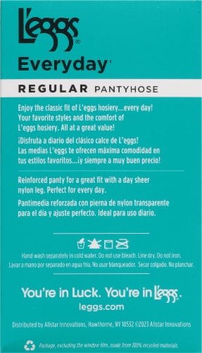 L'eggs Everyday Regular Panty Sheer Toe Pantyhose - Sun Tan Perspective: left