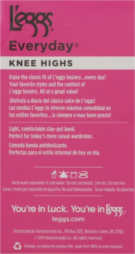 L'Eggs® Everyday® Knee High Pantyhose - Nude Perspective: left