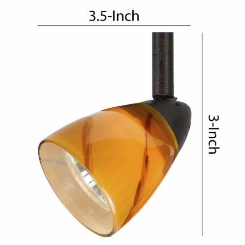 Glass track lighting shop heads