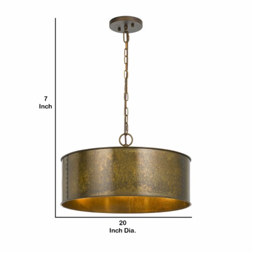 60 X 3 Watt Round Metal Frame Chandelier with 6 Foot Chain